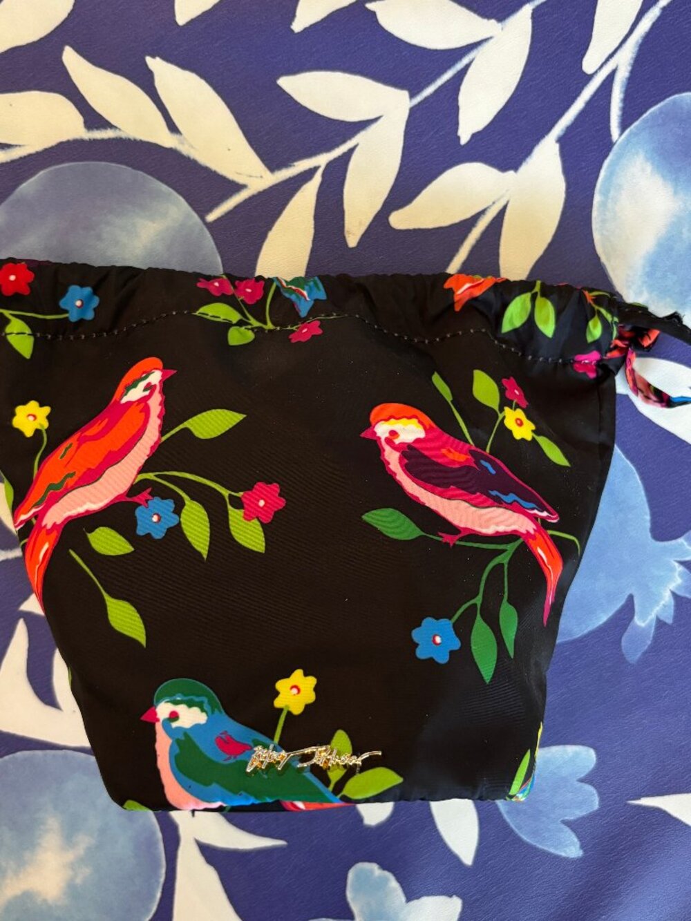 Betsey Johnson "Bird Is the Word" Kitsch Cage Bag w/ Pouch/Tassel/Chain Handle - Picture 9 of 13